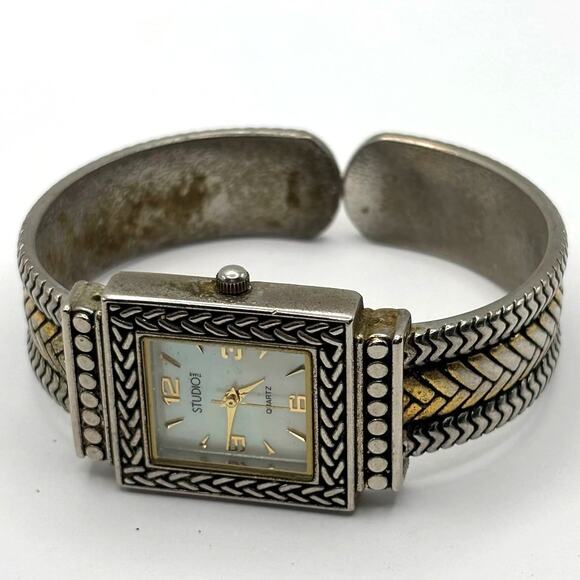 Silver Studio Time Cuff Watch - Picture 3 of 3